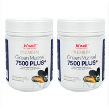뉴질랜드 하이웰 프리미엄 초록입홍합 7500 300베지캡슐 2통, 7500mg, 300캡슐