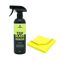 디크로닉 탑글라스 500ml 자동차 유리 세정제 차량 글라스 크리너 글래스 클리너 얼룩 제거 차, A-1 탑글라스 500 + 타월