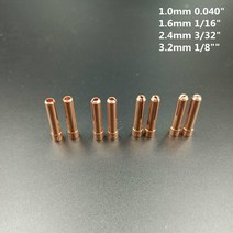 용접부품 10N24S 2.4mm 1.0mm1.6mm3.2mm TIG 숏 콜릿 팁 WP17 18 26 용접 토치 시리즈 8pcs, [01] 2pcs, [03] 2.4mm, 01 2pcs_03 2.4mm