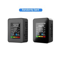 CO2 미세먼지 학교 가정용 캠핑용 산소 이산화탄소 측정기 미터 공기 품질 모니터 가스, 1-5 in1 반도체