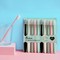 부드러운 미세 칫솔모작은칫솔 대나무숯 대용량 10p