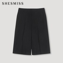 쉬즈미스 울 혼방 5부 큐롯 팬츠 SWWSLM41150 BK