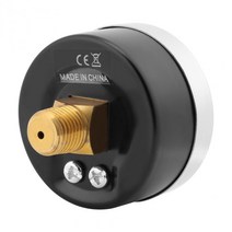 유압 게이지 0-60psi 0-4bar 1/8 "BSPT 압력 압력계 물 오일 다이얼 계기 측정, 한개옵션0