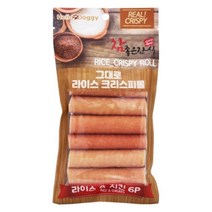 6P 순수 쌀가루 닭고기 라이스 크리스피 훈련용간식 기호성 건강챙기기 댕댕이 칭찬 노즈워크 스트레스완화