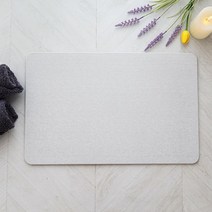 일루일루 규조토 발매트(L) 단색 5컬러+미끄럼방지패드 사포 증정, 라이트 그레이
