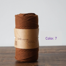 3+1 마크라메실 코드얀 폴리우동끈 3mm, color.7