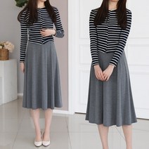 세이스타일 아이엘 절개 A라인 스커트