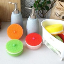 [에이치플러스몰] 주방 필수템 자취방 가정집 잘 마르는 수세미 세트, 선택:리필용 랜덤컬러, 선택:리필용 랜덤컬러