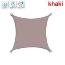 300D 폴리에스테르 사각형 직사각형 그늘막 항해 정원 테라스 캐노피 수영 차양 캠핑 하이킹 마당 항해 천막, [10] 4x5m, khaki