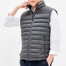 브랜드없음 랜더스 남녀공용 경량 웰론 조끼 다운자켓 멜란지