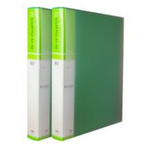 칼라 링화일 인덱스 3공 A4 60매, 녹색상, 4개