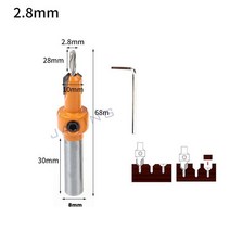 비트 라우터 드릴 루터 8mm 생크 Hss 카운터 싱크 비트 나사 추출기 목재 밀링 커터용 Remon 철거, 07 2.8X10_01 라운드