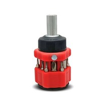 13 in 1 마그네틱 미니 스크루 드라이버 세트 크롬 바나듐 스틸 래칫 자동차 핸드 툴 콤비네이션 팁 야외, 02 ratchet