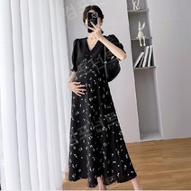 임산부 봄여름 원피스 시댁방문 며느리룩 출근룩 만삭촬영 하객룩 임부복 로멘틱한 드레스