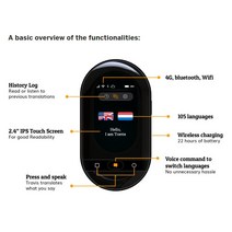 해외구매 언어번역기 105 개 언어 포켓 음성 번역기 실시간 트래비스 터치 음성 번역기 정석, [01]