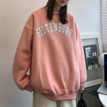 데이룩스 남녀공용 오버핏 맨투맨 커플 긴팔 티셔츠