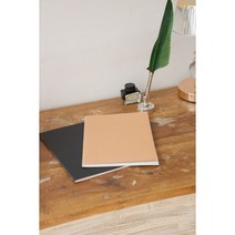 다엘(Dael) A5 크라프트 무지/줄 노트, 블랙, 무지노트