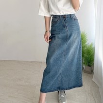 네모 여성용 트루맥시롱청 스커트