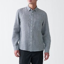 무인양품 MUJI 남성 프렌치 리넨 워싱 셔츠 ACA31A1S