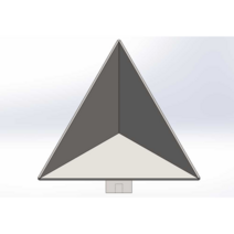 레이더 각도 반사경 반사기 차량 코너 스테인리스, 표준 3A=98.5