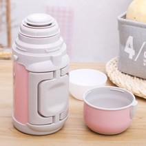 보온병 병 아기 분유 휴대용 단열 컵 가정용 대용량 첫번째000ml 야외 주전자 여성을 만들기 위해 외출, [12] 블루 뉴 첫번째.2L컵 슬리브 포함