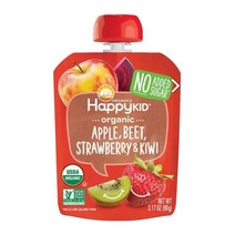 해피키드 어린이 스무디 90g, 사과, 사탕무우, 딸기, 키위(Apple, Beet, Strawberry, Kiwi), 1개