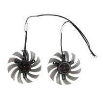 그래픽 카드 교체용 냉각 팬 AS GTX 1050 Ti 760 660 750 R7 260X 75mm PLD08010S12H, 01 2 Piece Fan
