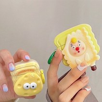 에어팟 3 2 1 프로 특이한 쿠키 치즈 캐릭터 키링 실리콘 케이스