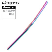 Litepro-자전거 수평 핸들 바 알루미늄 합금 초경량 25.4x540mm 스트레이트 MTB/접이식/로드 자전거용, 07 G