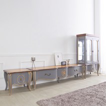 마임 마호가니 엔티크 협탁 드레스 장식장 세트, 거실장 세트