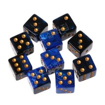 다양한 종류 다면체 주사위 세트 테이블 게임 보드게임 액세서리 인기 주사위 10PCS, 독물