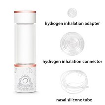 알카리 이온수기 수소 풍부한 물병 SPE PEM H2 흡입 3000 PPB 휴대용 물 3 인 1, 1.WHITE
