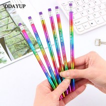 12 개/몫 HB 스케치 연필 안전 무독성 표준 무지개 연필 그림 전문 드로잉 스케치 사무실 학교 공급, 단일옵션선택