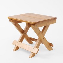 내추럴 원목 접이식 미니 나무의자 협탁 24x20cm 미니원목스툴 미니폴딩스툴 사각미니스툴 사각미니의자 미니우드체어, 벤타샵상품선택