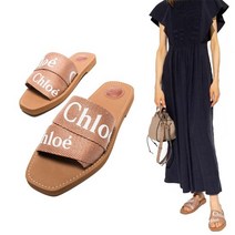 끌로에 [명품]끌로에 우디 로고 프린트 샌들 C22U188Z326C C22U18 8Z3 26C