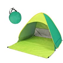 비치 텐트 초경량 접이식 낚시 텐트 팝업 자동 오픈 텐트 가족 관광 물고기 캠핑 안티 uv 완전 태양 그늘 2021, 협력사, 녹색 xl