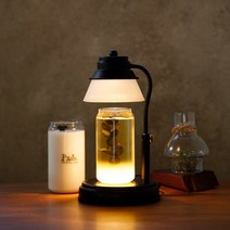 공기정화 비염 천식에 좋은 리얼 유칼립투스 천연 캔들(워머전용)/ (국내산)높이조절 워머, 국내산 블랙워머+리얼 유칼립투스 천연캔들(460g)