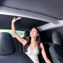 테슬라 썬루프 햇빛 가리개 모델3 모델Y 썬쉐이드 리프레시 차양막 암막커튼 여름 사계절 00669, 1번 모델3 블랙 풀세트