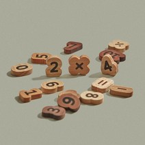 숲소리 자석블럭-숫자 원목 장난감 -인증