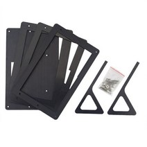 라즈베리파이 코딩 센서 모터 7 인치 분할 LCD 화면 라즈베리 파이 4 아크릴 홀더 블랙 브래킷 케이스 3 모델 B 3B 2B 용 디스플레이, Case