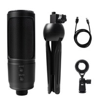 전문 PC 마이크 소음 제거 음소거 버튼 포함 USB 데스크탑 스튜디오 콘덴서 마이크 PS4 게임 녹음 유튜브, 01 4