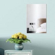 사각 아크릴벽거울 욕실거울 화장대거울 20x30cm, 본상품선택