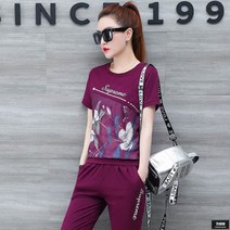 가바바 여성 트레이닝복세트 꽃이 피어나는듯한 여름 트레이닝복세트 G44979