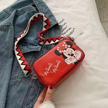 Mayfox 미키 마우스 핸드폰 가방 스퀘어 미니 크로스백