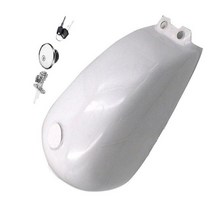 오토바이 연료 탱크 범용 레트로 내구성 편리하고 실용적인 금속 GN125 탱크, white, CHINA, 1개