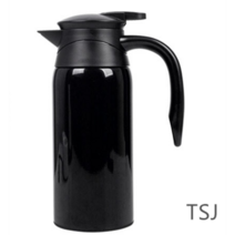차량용 전기포트 TSJ 대용량 차량용전기포트 커피포트 화물차 승용차12/24v, 차량용 전기포트 블랙