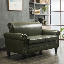 빈티지 엔틱쇼파 3인 거실 4인용 엔틱소파 복고풍 유럽식 인더스트리얼 스타일 소파 싱글 더블 인 레스토랑 바 클리어 커피숍 원목 아메리칸 스타일의 의류 매장, C.세 명의 사람들, G.올리브 그린