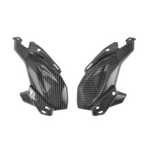 오토바이 프론트 사이드 노즈 커버 헤드라이트 패널 페어링 카울 탄소 섬유 카와사키 Z900 2017 2018 2019, 01 Carbon Fiber Look