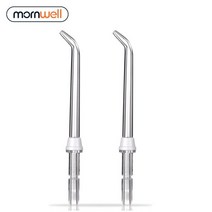 교정기용 Mornwell D51 Water Flosser 구강 세척기와 호환되는 교체 팁 2 개, 하얀