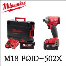[밀워키] 18V / 5.0Ah FUEL 오일펄스 임팩트 드라이버 M18 FQID-502X